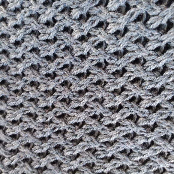 Universal Thread Blue V Neck Crochet Sweater M - Picture 7 of 13